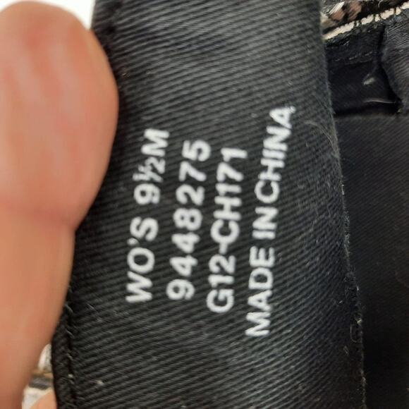 Sperry Dock-Siders Shoes Womens‎ 9.5 Zebra Stripe Leopard Print Black & White - Picture 11 of 11